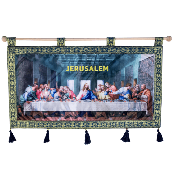 The Last Supper Wall Hanging - Blue