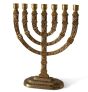 Brass Menorah 12 Tribes of Israel 