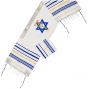 TALLITS FOR SALE: Messianic Prayer Shawl Scripture Talit with 'Grafted In' - Blue and Gold