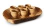 The Lord's Supper Cup - Bread Tray & Pair of Cups - Made in Bethlehem from 'Grade A' Olive Wood