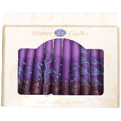 Safed Shabbat Candles - Made in Israel