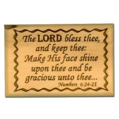 Olive Wood Magnet - Aaronic Benediction