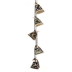 Armenian Ceramic Hanging Jerusalem Chimes - Five Bells