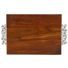 Challah Board - Laser Cut Handles - Pomegranates
