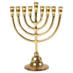 Jerusalem Hanukkah Menorah with Oil Pitcher