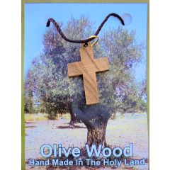 Olive Wood Cross Pendant