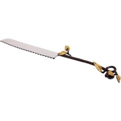 Yair Emanuel Copper Pomegranates & Stainless Steel Bread Knife 
