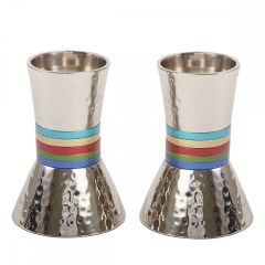 emanuel-hammered-nickel-candlesticks-multicolored