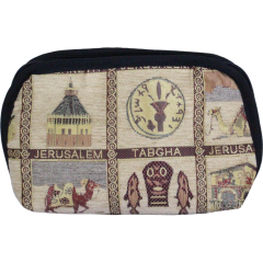 Embroidered Holy Sites Travel Bag