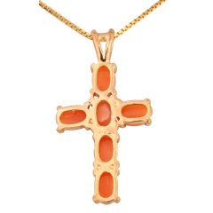 Golf fill cross with orange stones