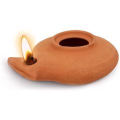 Clay Oil Lamp - Herodian Jerusalem Style