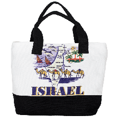 Israel Map Canvas Tote Bag 