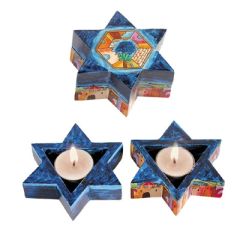 Yair Emanuel Star of David Candlesticks - Jerusalem