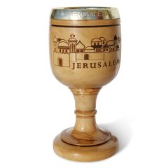 Large Olive Wood Communion Cup