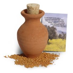 Mustard Seeds in Clay Pot