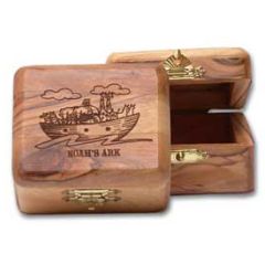 Noah's Ark Olive Wood Box