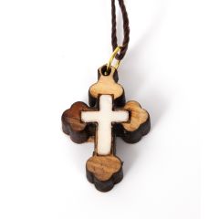 Olive Wood 'Star of David' Pendant with Necklace