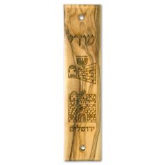 Jerusalem Olivewood Mezuzah