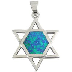 Star of David Opal Pendant 2