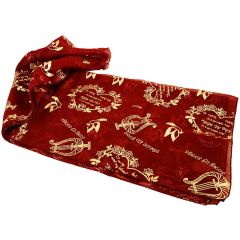 Biblical Scarf - I Am My Beloved's - Ani LeDodi - Burgundy