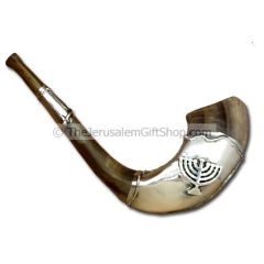 Silver Shofar Menorah