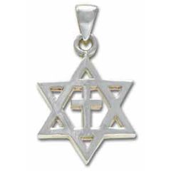 Star of David with Cross Pendant