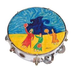 Handpainted Miriam Tambourine