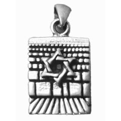 Western Wall Kotel with Magen David Pendant