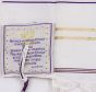 'Grafted In' Messianic Prayer Shawl Tallit - Purple and Gold