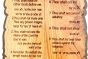 The Ten Commandments on Olive Wood - large - English-hebrew - Detail