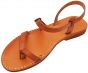 Jesus Sandals - Mount of Olives - Handmade from Leather in the Holy Land - front top