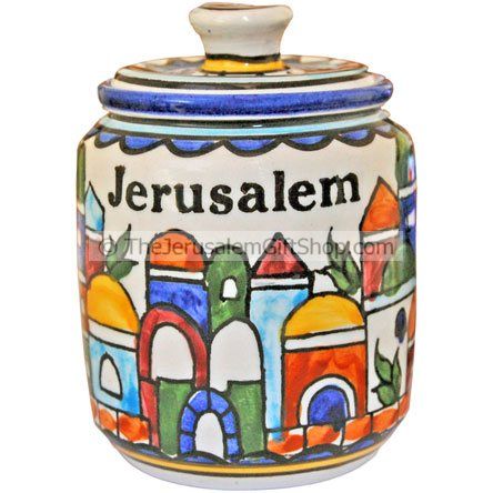 Jerusalem Sugar Pot - Round