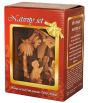 Olive Wood Nativity Scene Ornament from Bethlehem with Bell - Gift Box