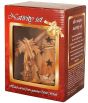 Olive Wood Nativity Scene Ornament from Bethlehem | Christmas Tree Gift Box