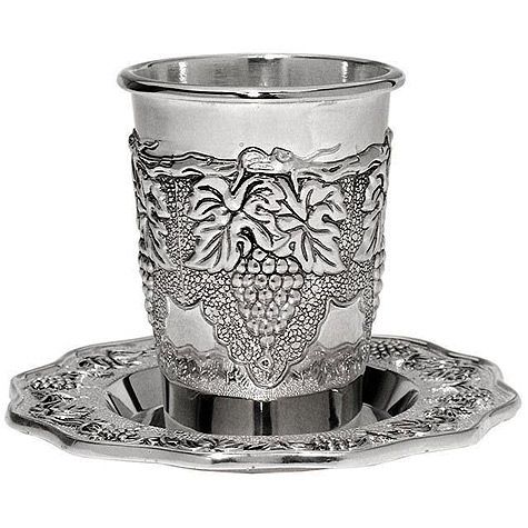 Grapes Communion Cup with Matching Coaster