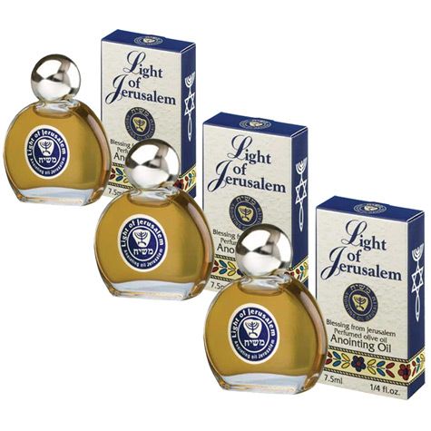 Light of Jerusalem Anointing Oil - Value 3 Pack