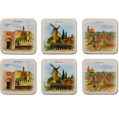 Art from Jerusalem Coaster Set
