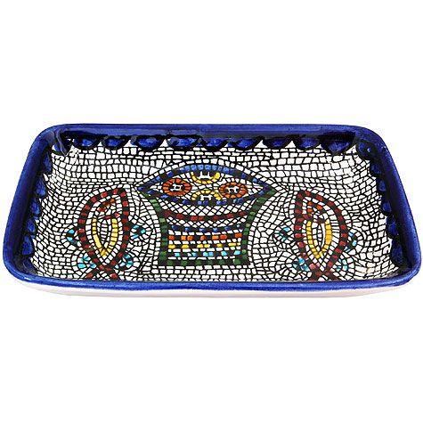 Armenian Ceramic Rectangle Tabgha Dish