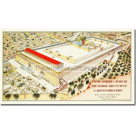 Temple Mount 70AD from the east Poster