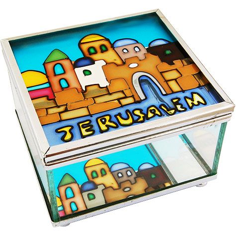 Glass Trinket Box Jerusalem Old City