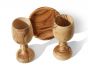 The Lord's Supper Cups & Dish Set - Made in Bethlehem from 'Grade A' Olive Wood