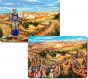 Biblical Jerusalem Pilgrimage - Second Temple - Hebrew and English Scripture - Double Sided