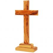 Olive Wood Standing Cross - Made in Bethlehem - 3 Sizes