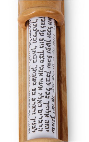 Star Of David Mezuzah With Shema Israel Scroll - YourHolyLandStore
