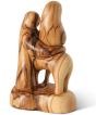 'Flight to Egypt' olive wood carving faceless ornament.

