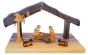 Olive Wood Nativity Scene Ornament from the Holy Land l Open Stable