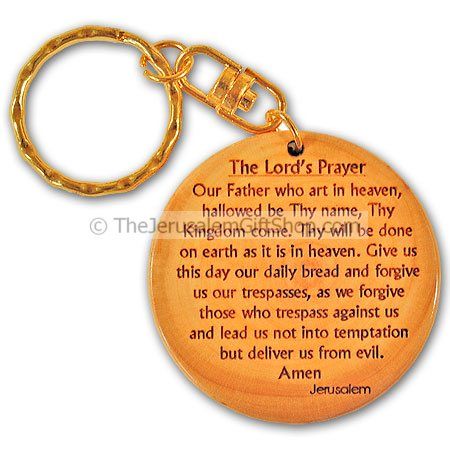 The Lords Prayer Keyring Our Father Holy Religious Key Ring Gift 