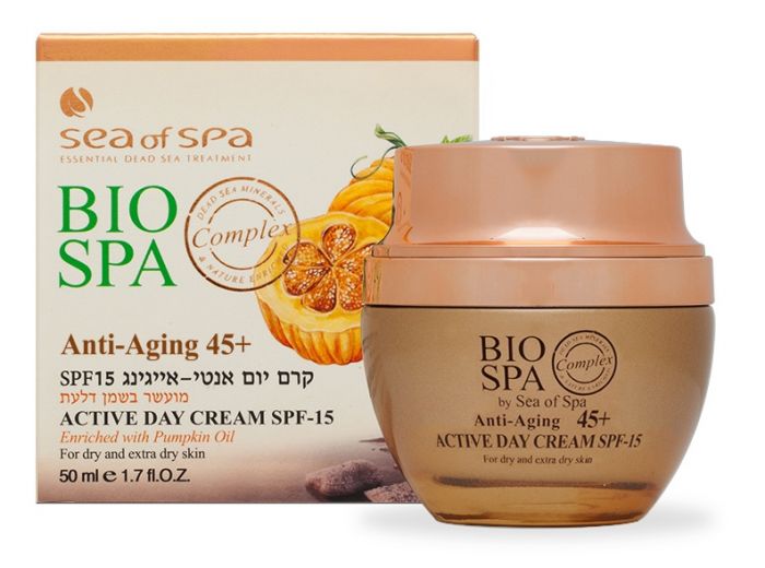 Bio Spa Anti Aging +45 Active Day Cream SPF-15