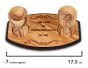 "Do This in Remembrance of Me" Olive Wood Bread Tray & Two Olive Wood Cups with Stem made in Bethlehem 