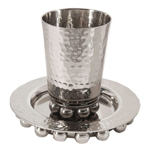 Kiddush Cup + Balls - Silver